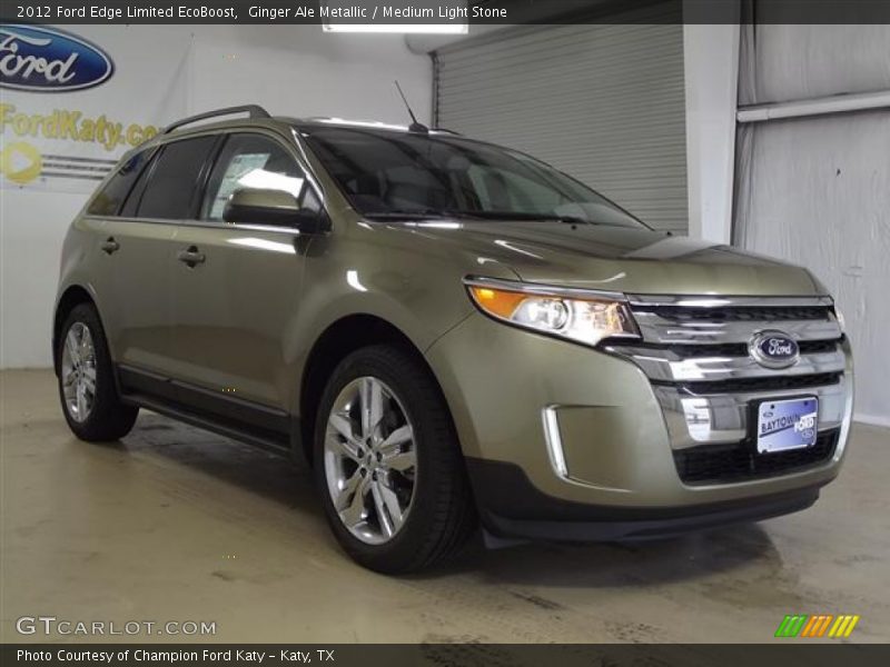 Ginger Ale Metallic / Medium Light Stone 2012 Ford Edge Limited EcoBoost