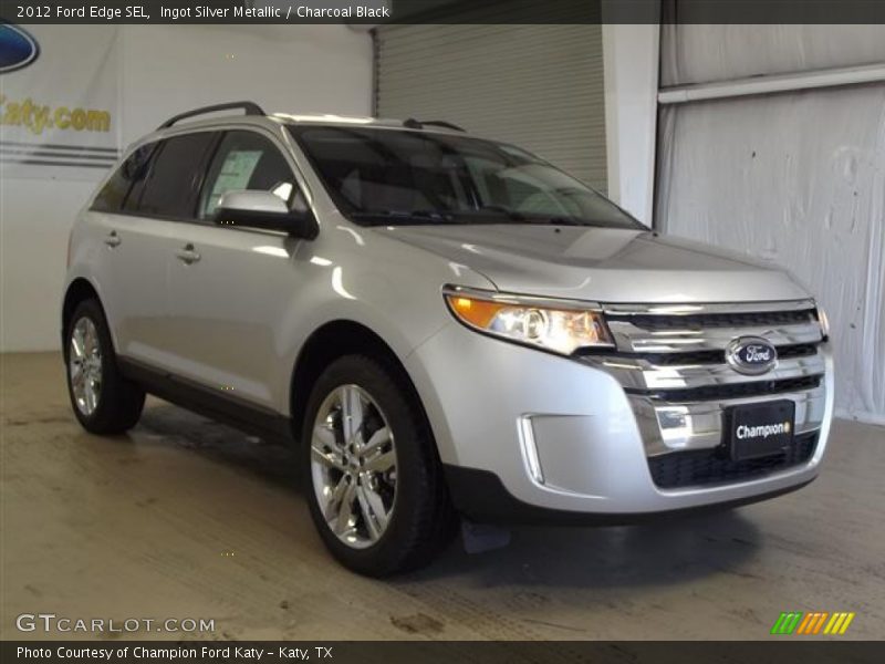 Ingot Silver Metallic / Charcoal Black 2012 Ford Edge SEL