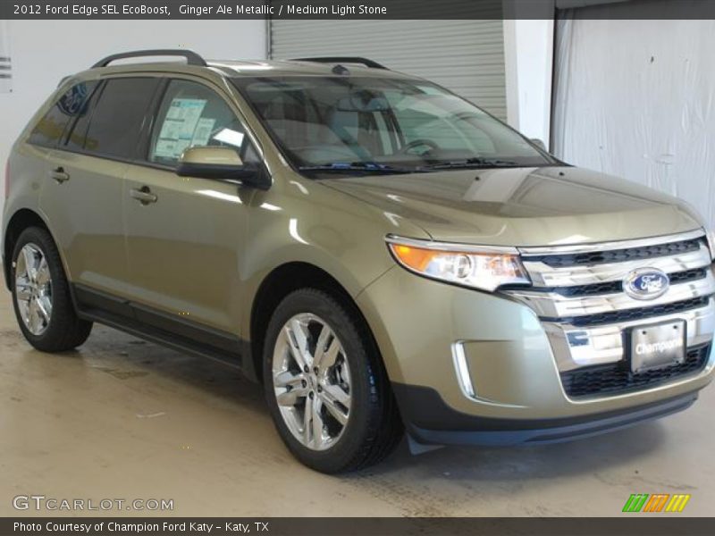 Ginger Ale Metallic / Medium Light Stone 2012 Ford Edge SEL EcoBoost