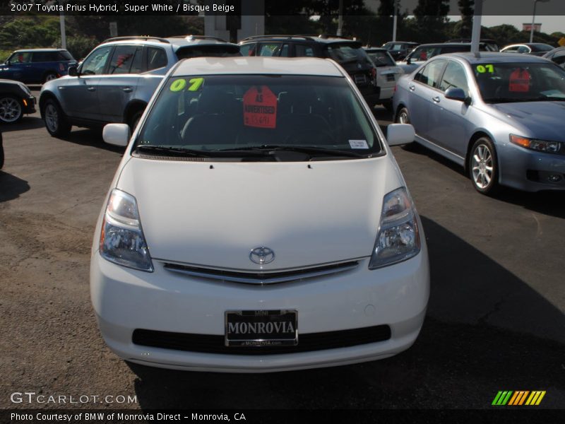 Super White / Bisque Beige 2007 Toyota Prius Hybrid