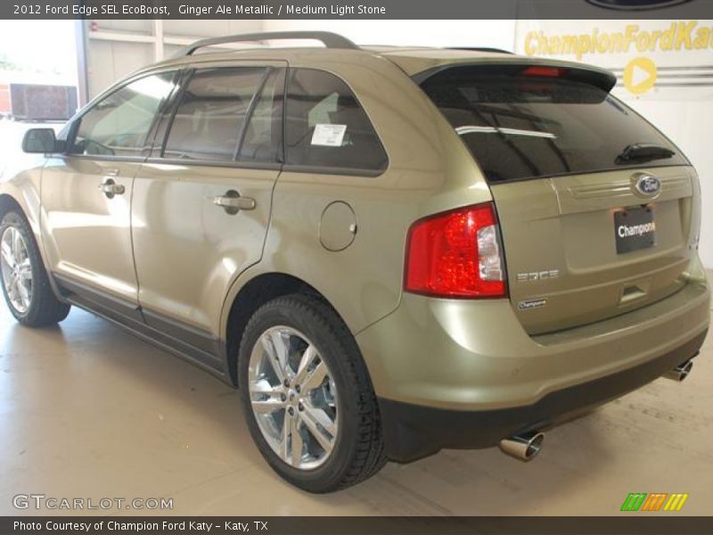 Ginger Ale Metallic / Medium Light Stone 2012 Ford Edge SEL EcoBoost