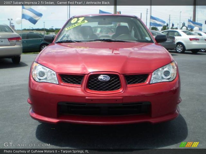 Garnet Red Pearl / Anthracite Black 2007 Subaru Impreza 2.5i Sedan