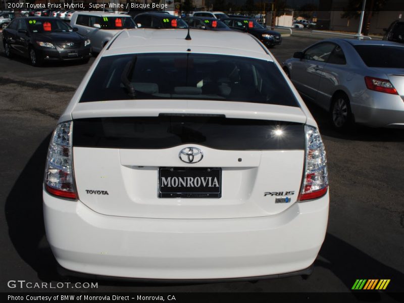 Super White / Bisque Beige 2007 Toyota Prius Hybrid