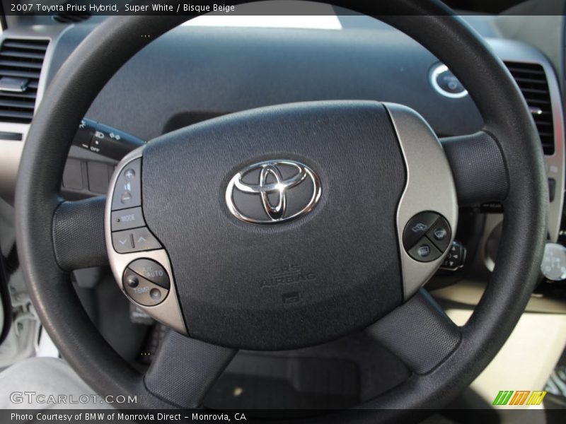 Super White / Bisque Beige 2007 Toyota Prius Hybrid