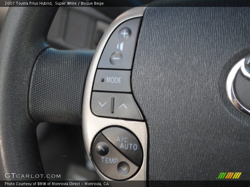 Super White / Bisque Beige 2007 Toyota Prius Hybrid