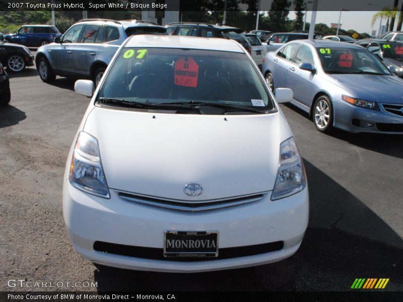 Super White / Bisque Beige 2007 Toyota Prius Hybrid