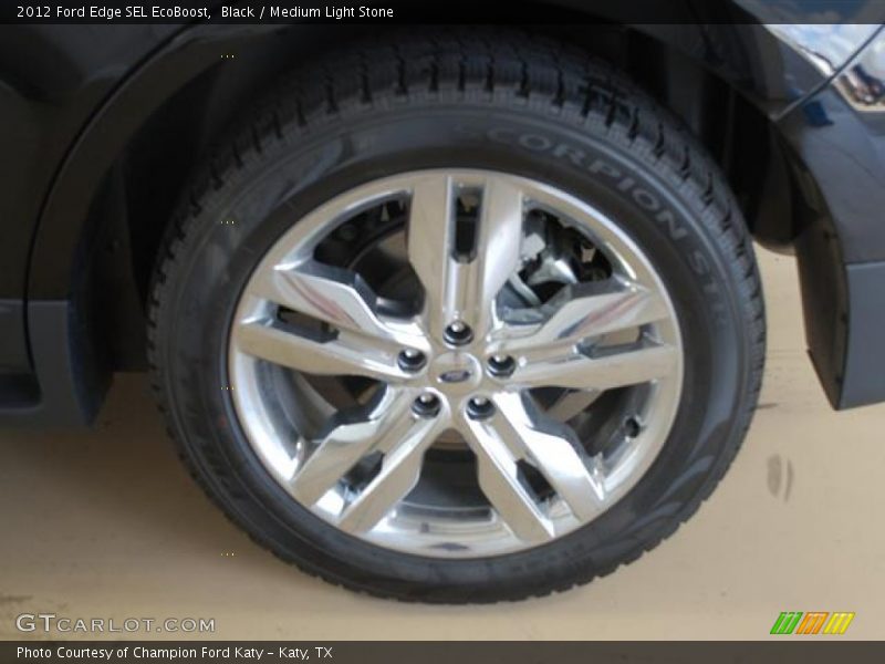 Black / Medium Light Stone 2012 Ford Edge SEL EcoBoost