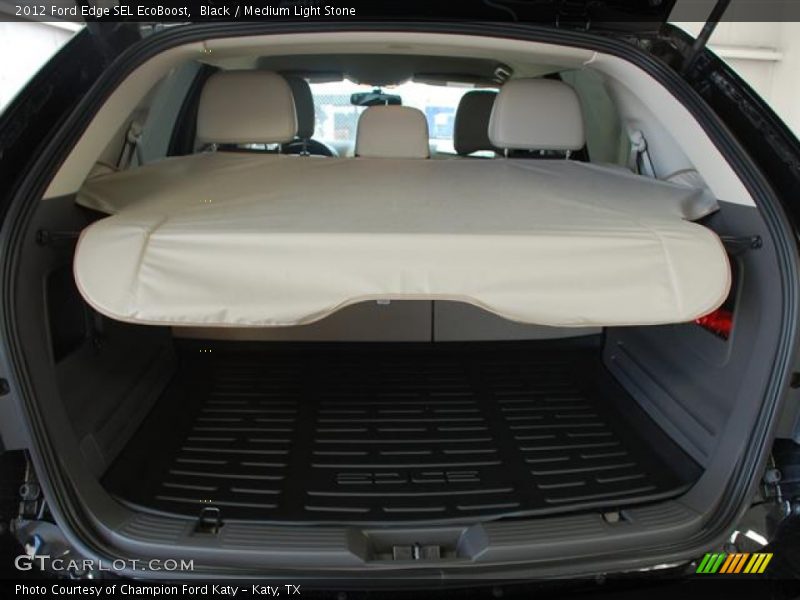 Black / Medium Light Stone 2012 Ford Edge SEL EcoBoost