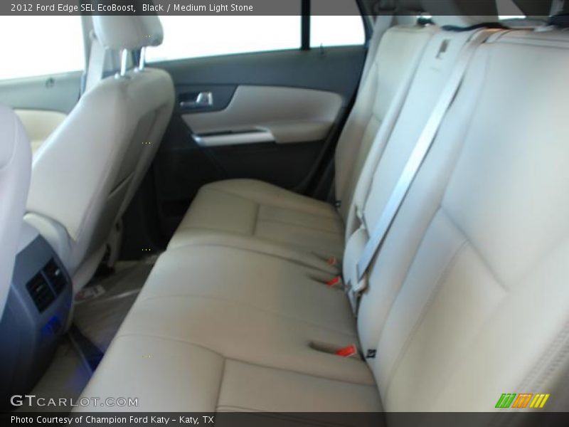 Black / Medium Light Stone 2012 Ford Edge SEL EcoBoost