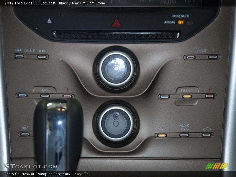 Black / Medium Light Stone 2012 Ford Edge SEL EcoBoost