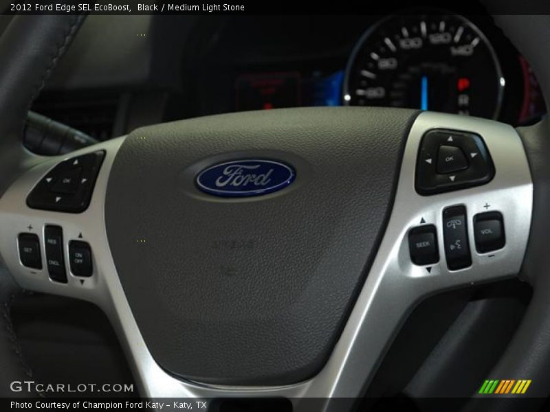 Black / Medium Light Stone 2012 Ford Edge SEL EcoBoost