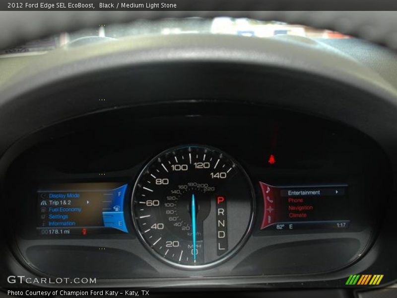 Black / Medium Light Stone 2012 Ford Edge SEL EcoBoost