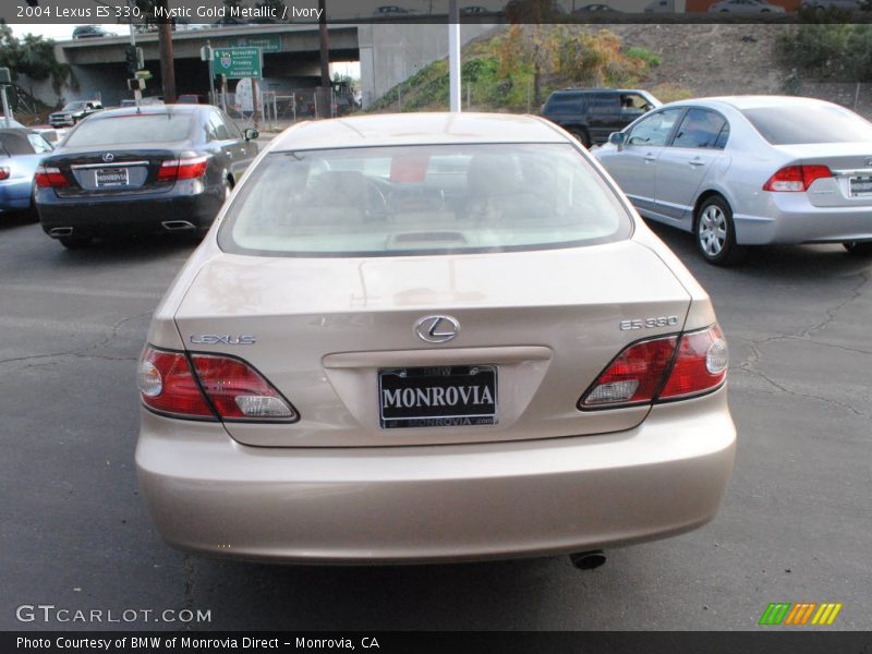 Mystic Gold Metallic / Ivory 2004 Lexus ES 330