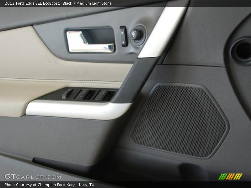 Black / Medium Light Stone 2012 Ford Edge SEL EcoBoost