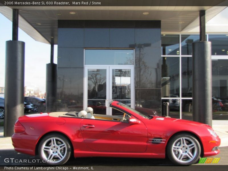 Mars Red / Stone 2006 Mercedes-Benz SL 600 Roadster