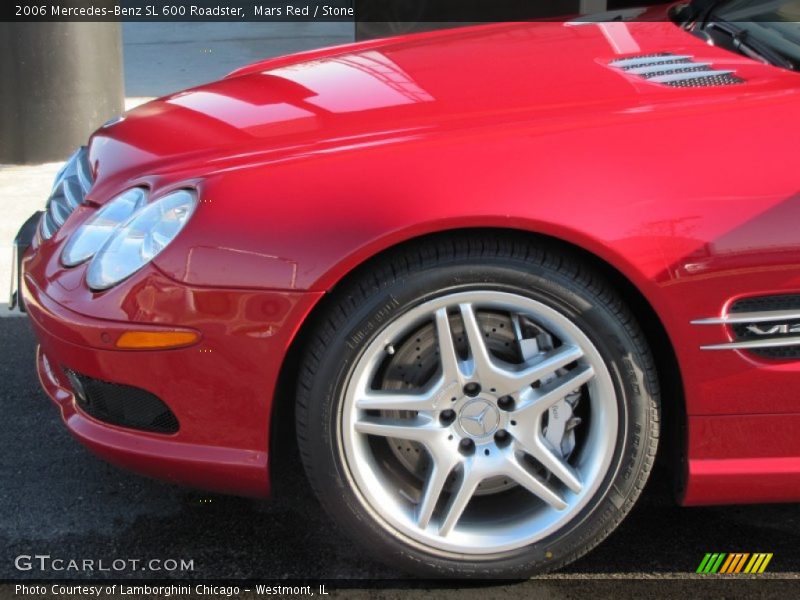 Mars Red / Stone 2006 Mercedes-Benz SL 600 Roadster