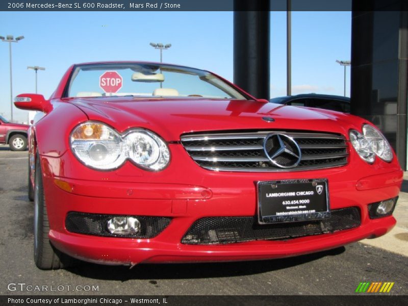 Mars Red / Stone 2006 Mercedes-Benz SL 600 Roadster