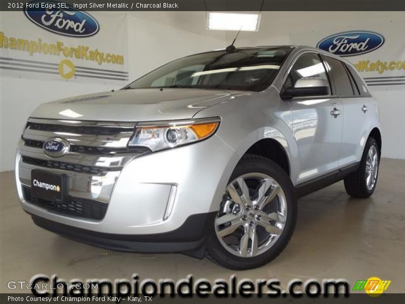 Ingot Silver Metallic / Charcoal Black 2012 Ford Edge SEL