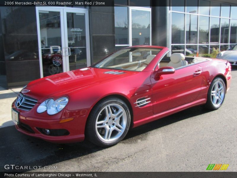 Mars Red / Stone 2006 Mercedes-Benz SL 600 Roadster