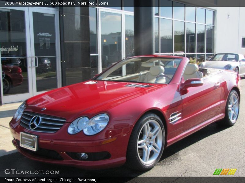 Mars Red / Stone 2006 Mercedes-Benz SL 600 Roadster