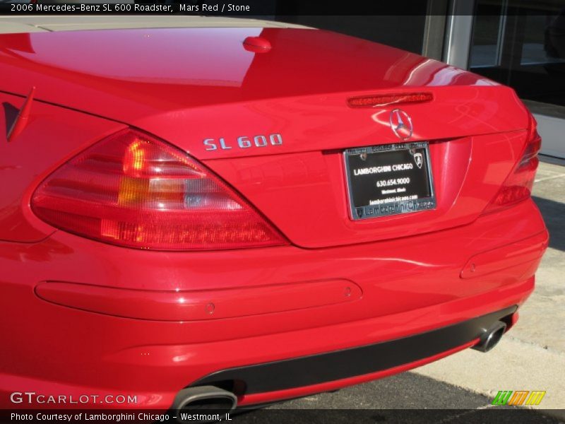 Mars Red / Stone 2006 Mercedes-Benz SL 600 Roadster