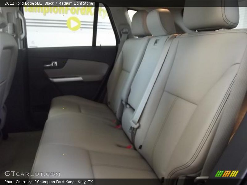 Black / Medium Light Stone 2012 Ford Edge SEL
