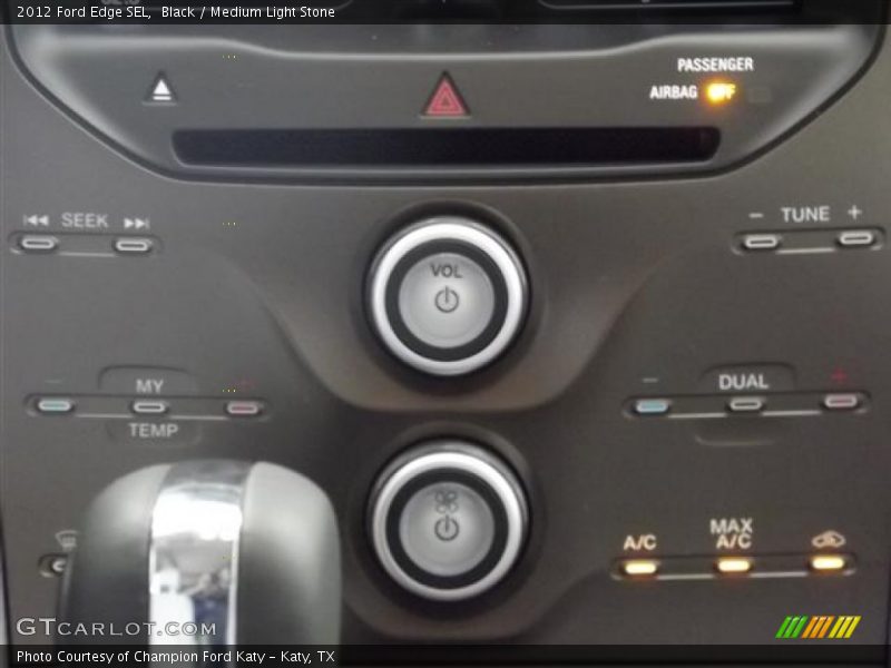Black / Medium Light Stone 2012 Ford Edge SEL