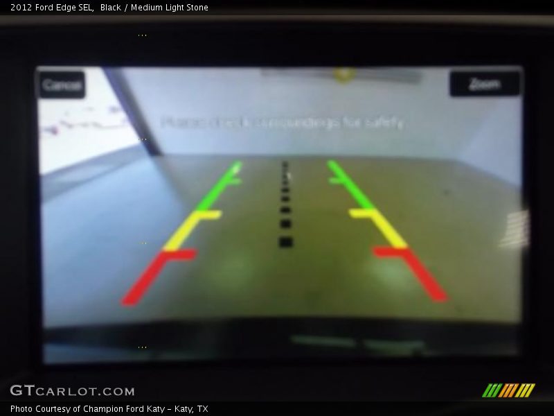 Black / Medium Light Stone 2012 Ford Edge SEL
