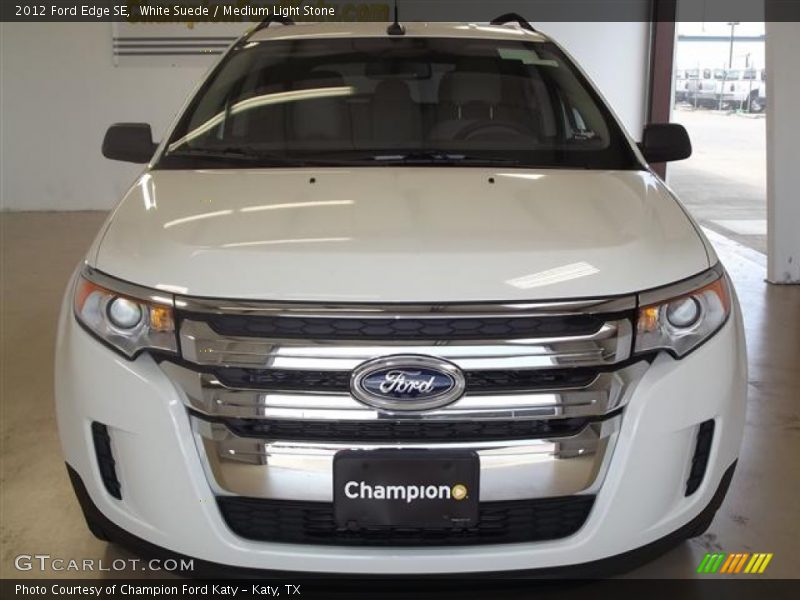 White Suede / Medium Light Stone 2012 Ford Edge SE