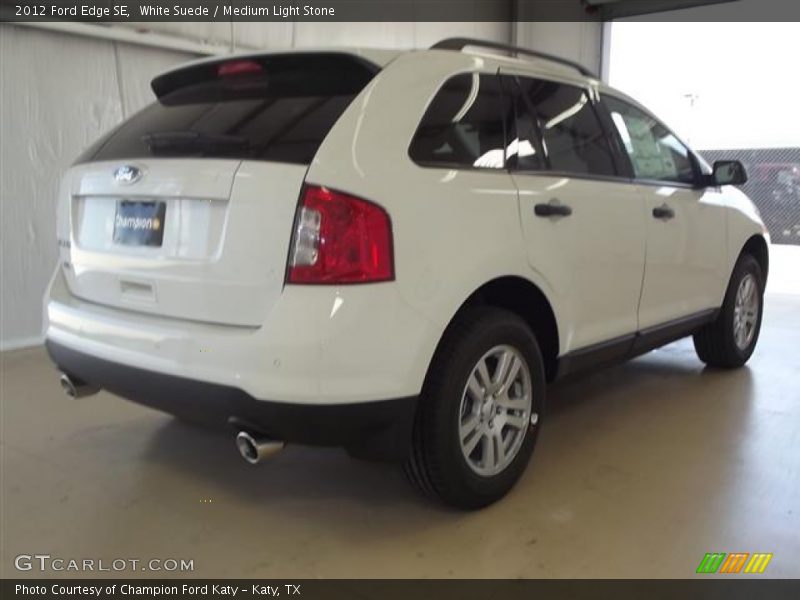 White Suede / Medium Light Stone 2012 Ford Edge SE