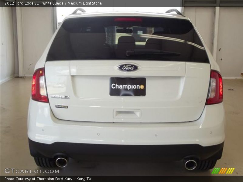 White Suede / Medium Light Stone 2012 Ford Edge SE