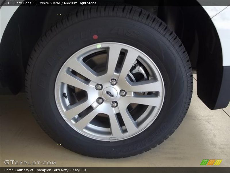 White Suede / Medium Light Stone 2012 Ford Edge SE