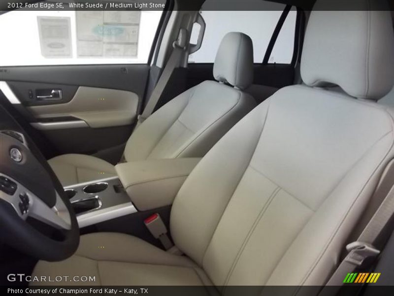 White Suede / Medium Light Stone 2012 Ford Edge SE