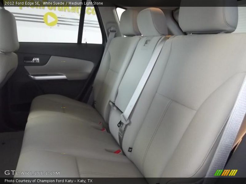 White Suede / Medium Light Stone 2012 Ford Edge SE