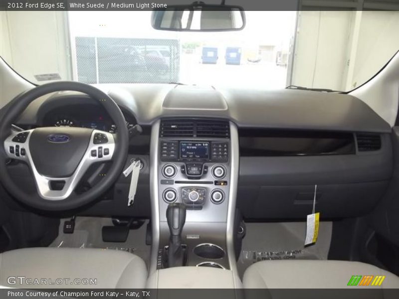 White Suede / Medium Light Stone 2012 Ford Edge SE