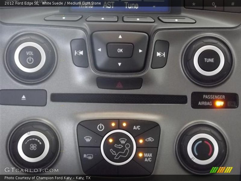 White Suede / Medium Light Stone 2012 Ford Edge SE