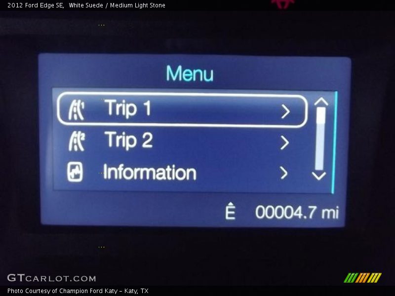 White Suede / Medium Light Stone 2012 Ford Edge SE