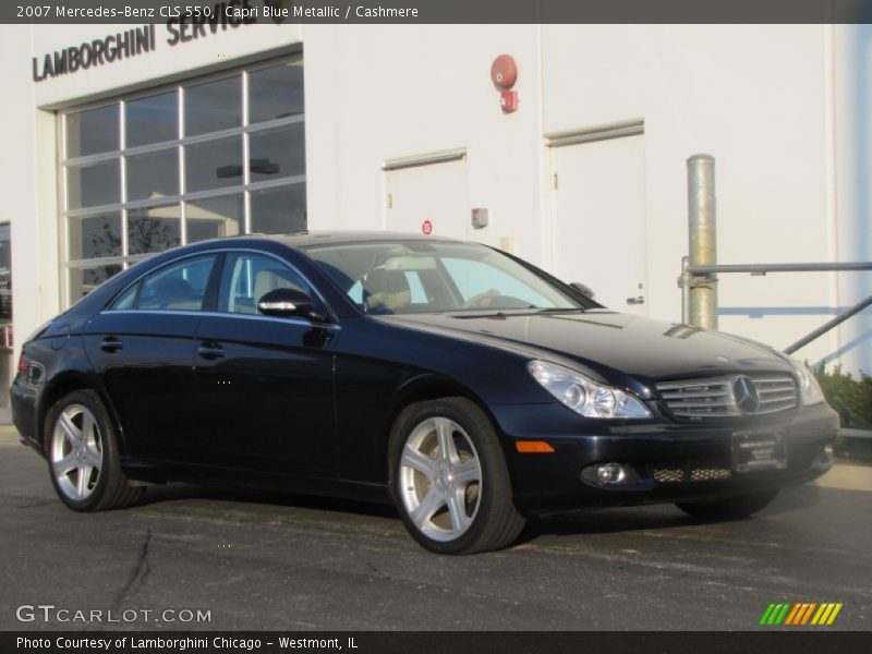 Capri Blue Metallic / Cashmere 2007 Mercedes-Benz CLS 550