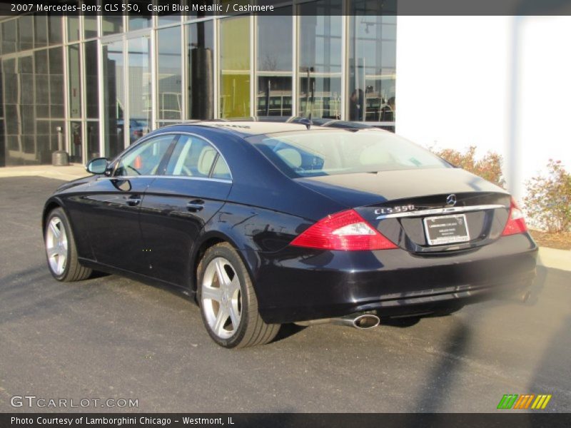 Capri Blue Metallic / Cashmere 2007 Mercedes-Benz CLS 550