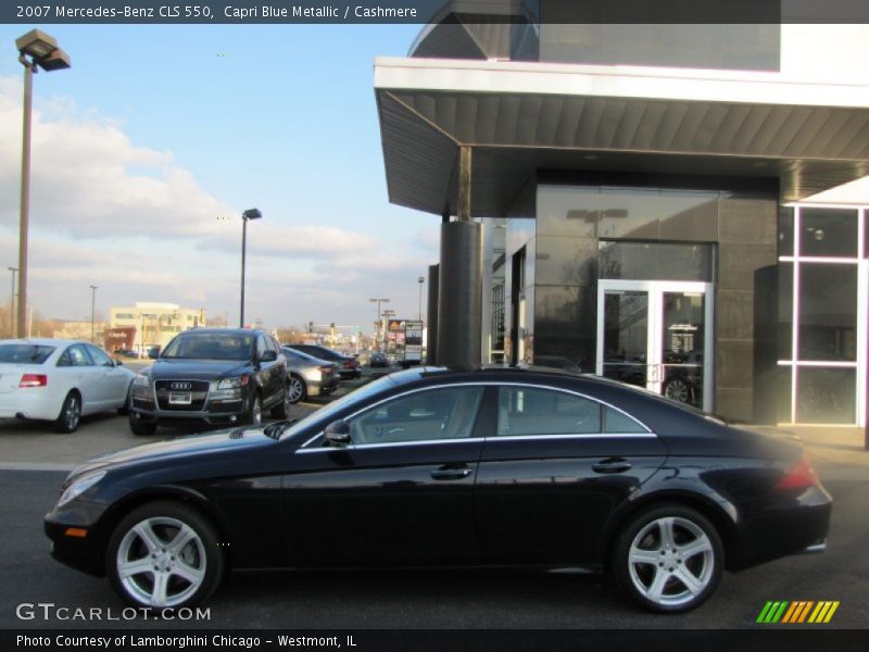 Capri Blue Metallic / Cashmere 2007 Mercedes-Benz CLS 550