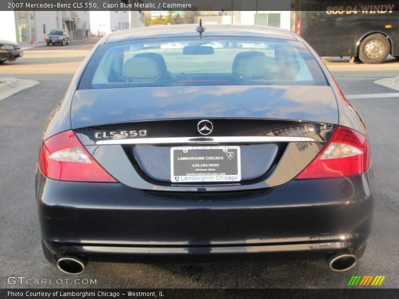 Capri Blue Metallic / Cashmere 2007 Mercedes-Benz CLS 550