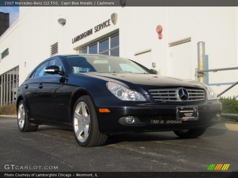 Capri Blue Metallic / Cashmere 2007 Mercedes-Benz CLS 550