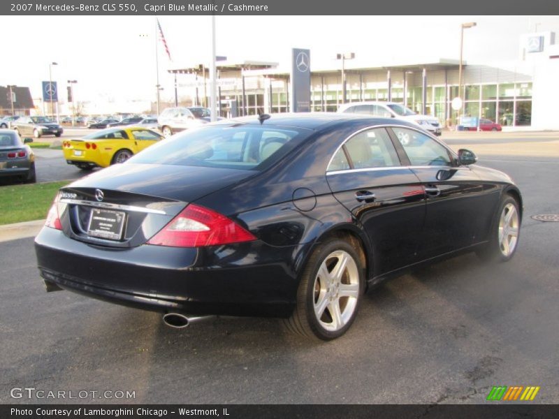 Capri Blue Metallic / Cashmere 2007 Mercedes-Benz CLS 550