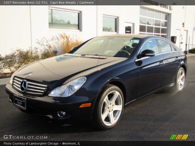 Capri Blue Metallic / Cashmere 2007 Mercedes-Benz CLS 550