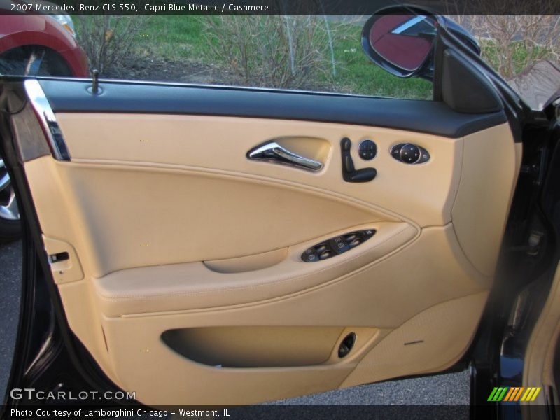 Capri Blue Metallic / Cashmere 2007 Mercedes-Benz CLS 550
