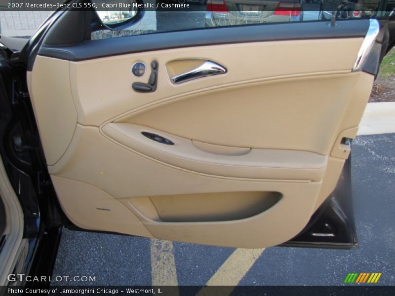 Capri Blue Metallic / Cashmere 2007 Mercedes-Benz CLS 550