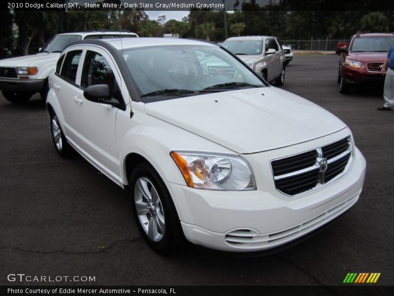 Stone White / Dark Slate Gray/Medium Graystone 2010 Dodge Caliber SXT