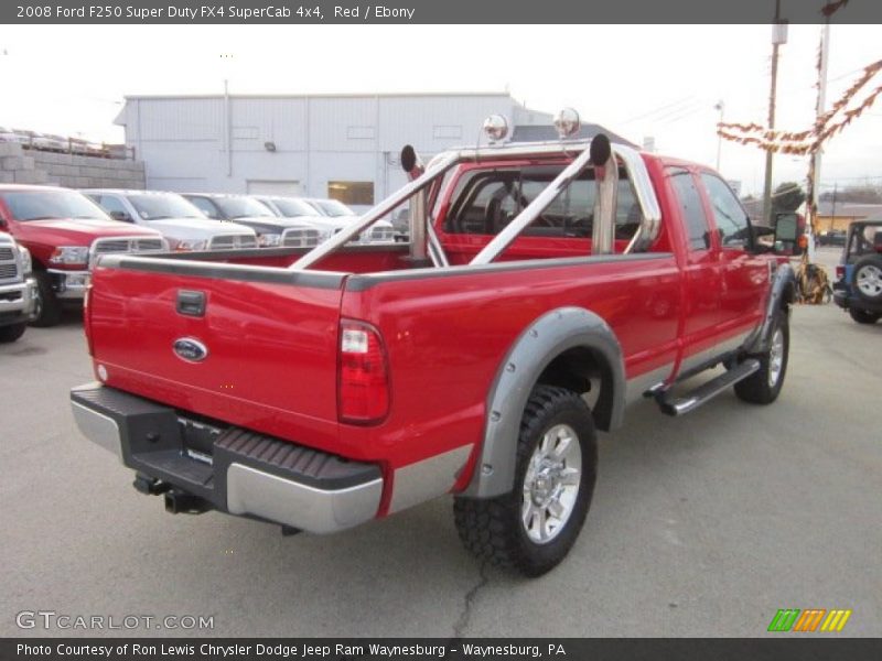Red / Ebony 2008 Ford F250 Super Duty FX4 SuperCab 4x4