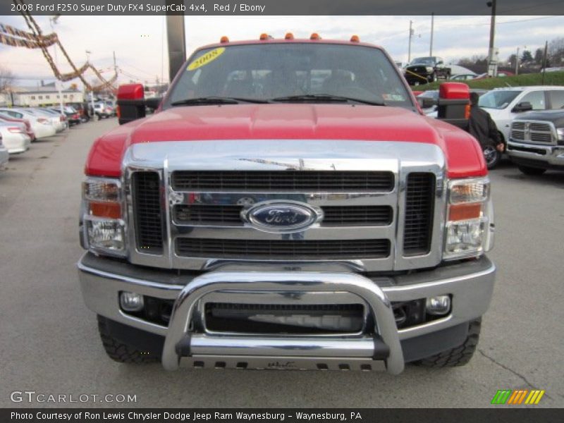 Red / Ebony 2008 Ford F250 Super Duty FX4 SuperCab 4x4