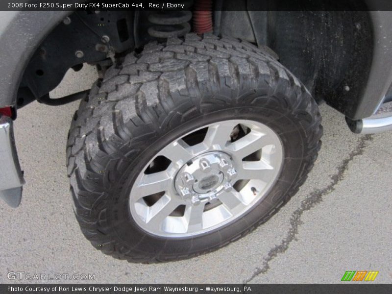 Red / Ebony 2008 Ford F250 Super Duty FX4 SuperCab 4x4